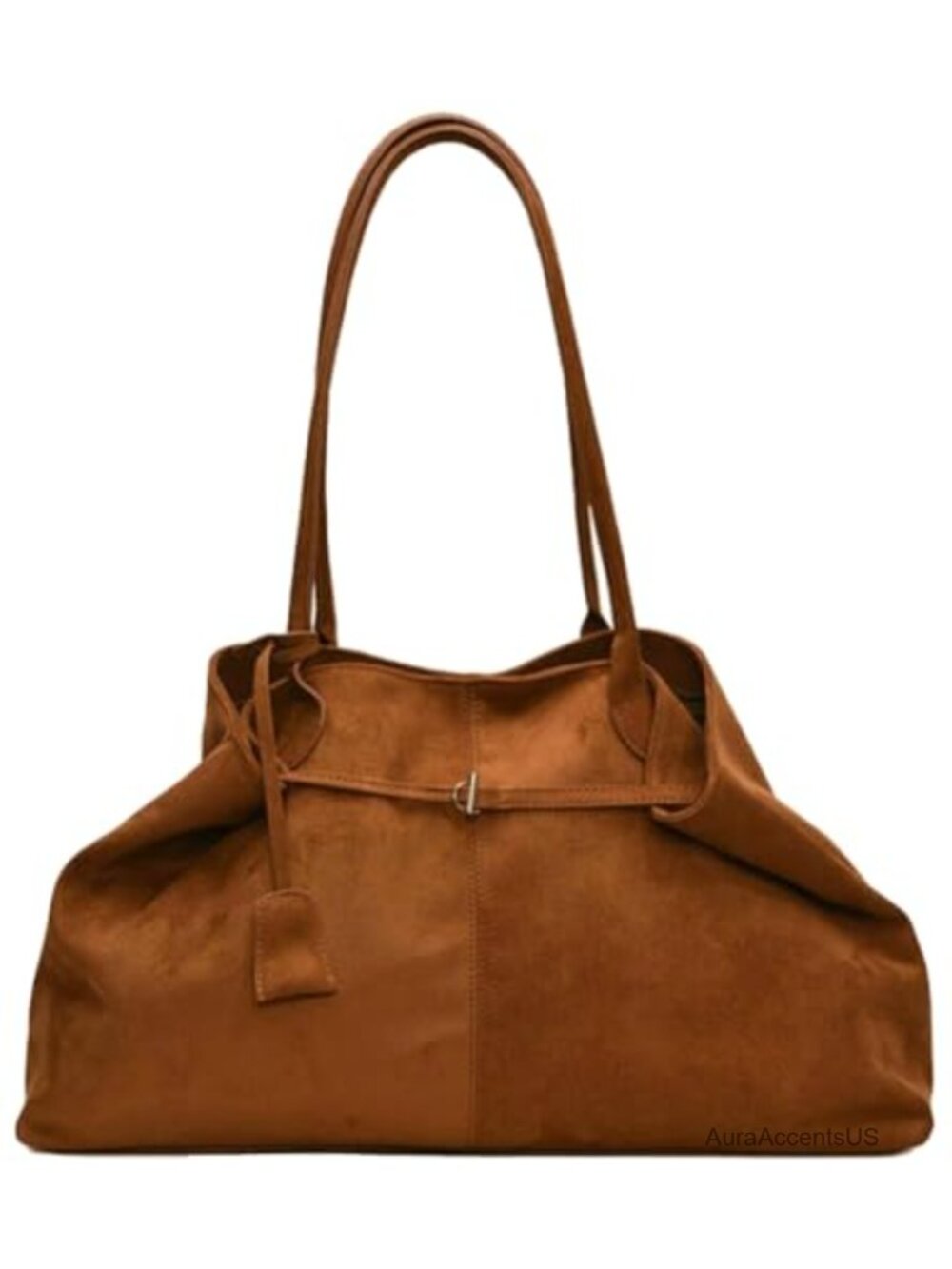 Oversized Suede Tote Handbag Top Handle Satchel Purse Women Office College